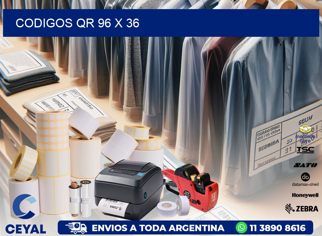 CODIGOS QR 96 x 36