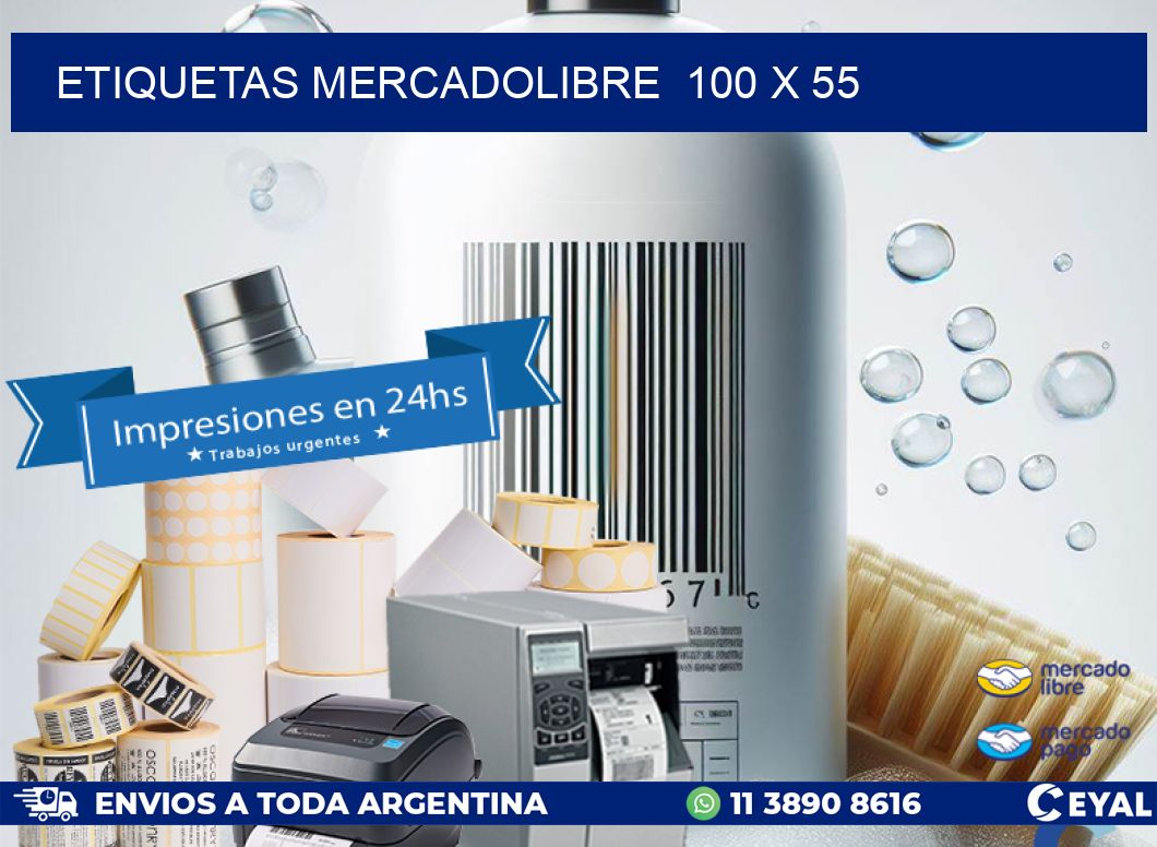 ETIQUETAS MERCADOLIBRE  100 x 55