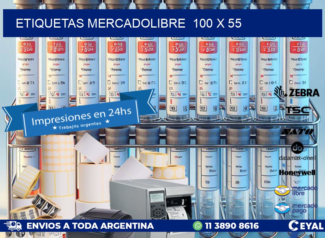 ETIQUETAS MERCADOLIBRE  100 x 55