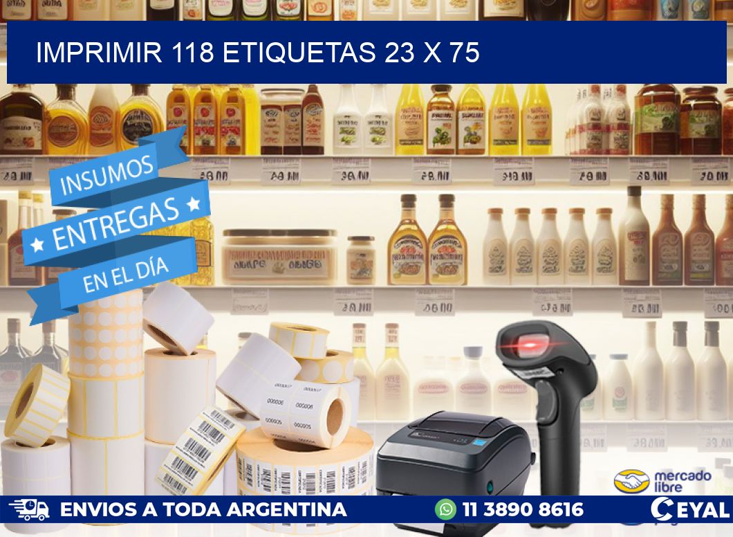 IMPRIMIR 118 ETIQUETAS 23 x 75
