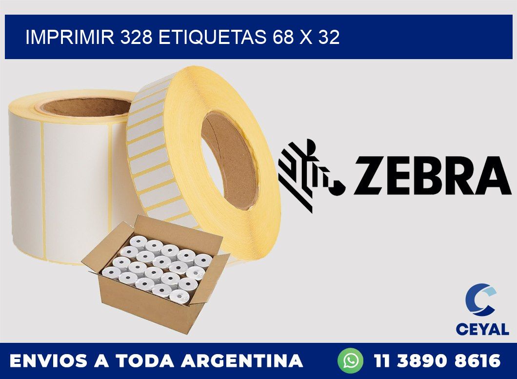 IMPRIMIR 328 ETIQUETAS 68 x 32