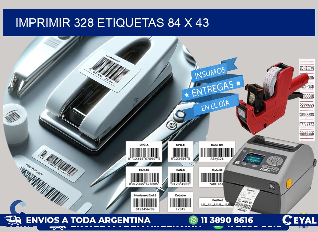 IMPRIMIR 328 ETIQUETAS 84 x 43