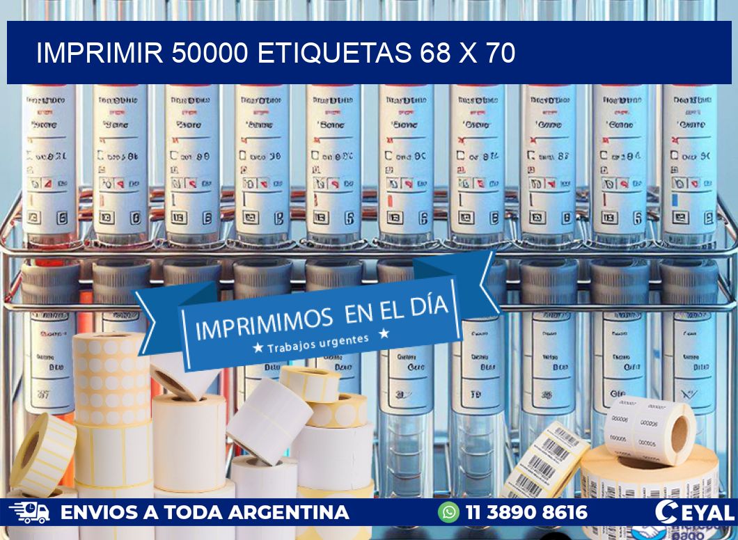 IMPRIMIR 50000 ETIQUETAS 68 x 70