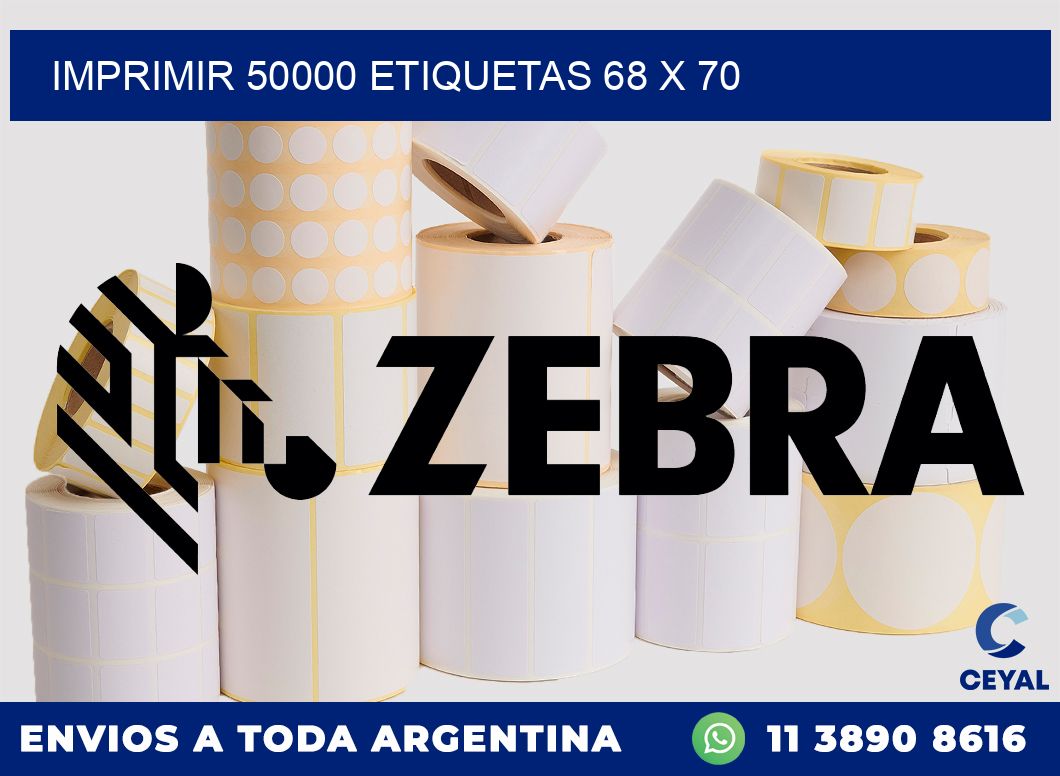 IMPRIMIR 50000 ETIQUETAS 68 x 70