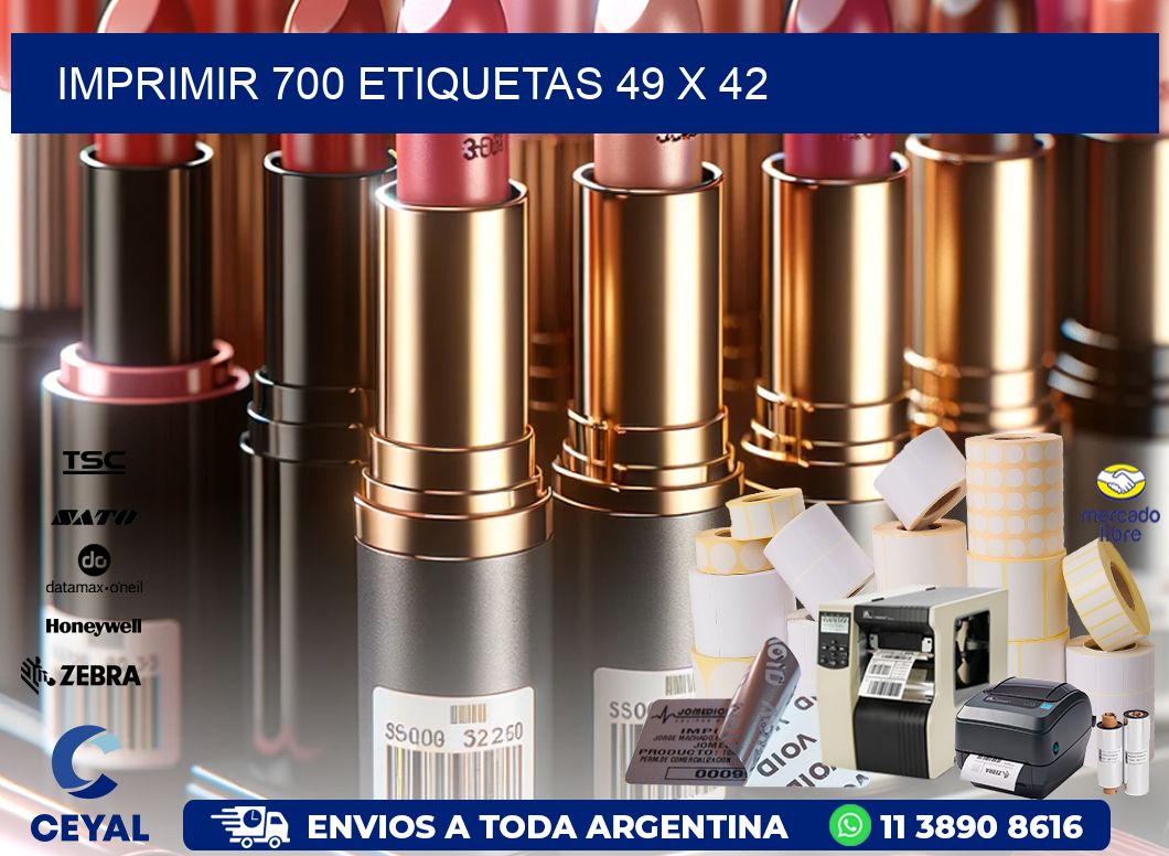 IMPRIMIR 700 ETIQUETAS 49 x 42