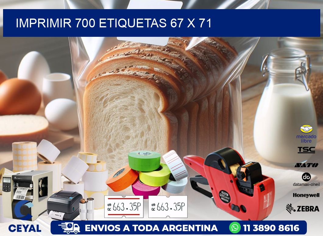 IMPRIMIR 700 ETIQUETAS 67 x 71