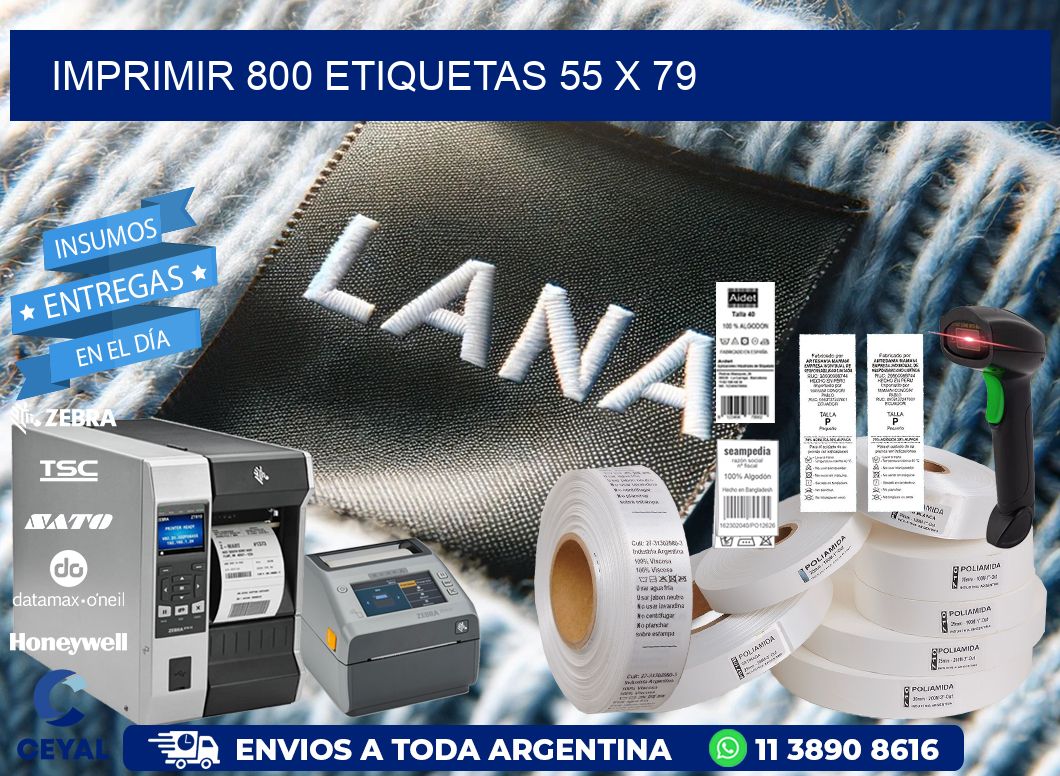 IMPRIMIR 800 ETIQUETAS 55 x 79
