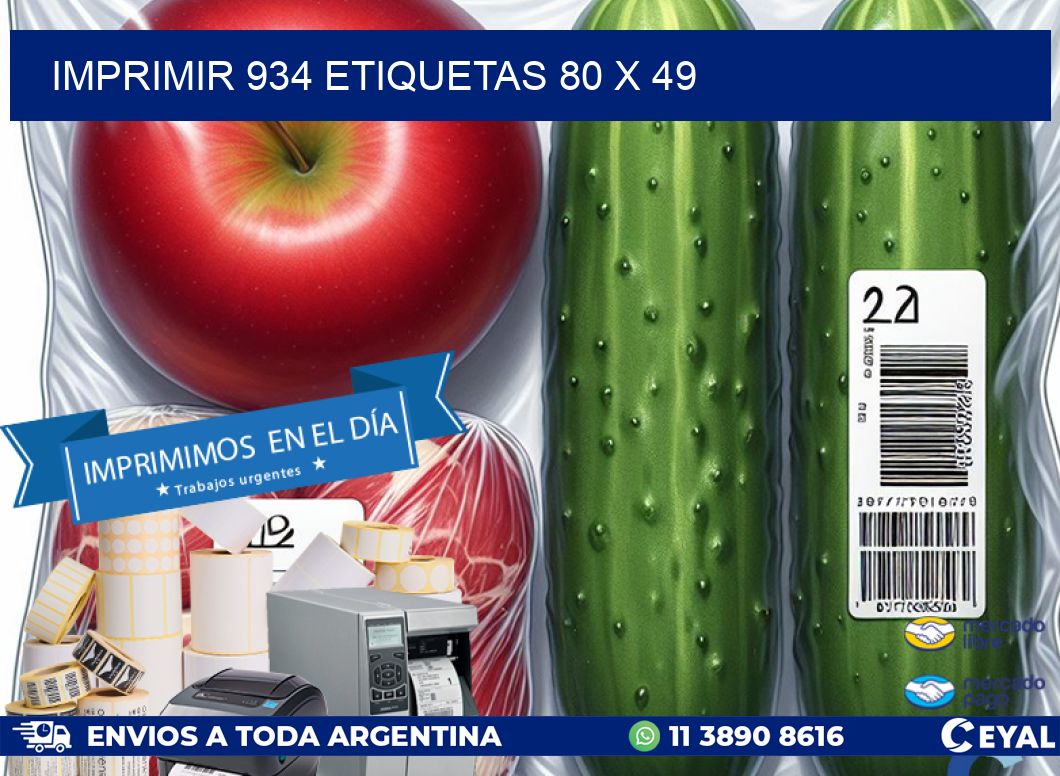 IMPRIMIR 934 ETIQUETAS 80 x 49