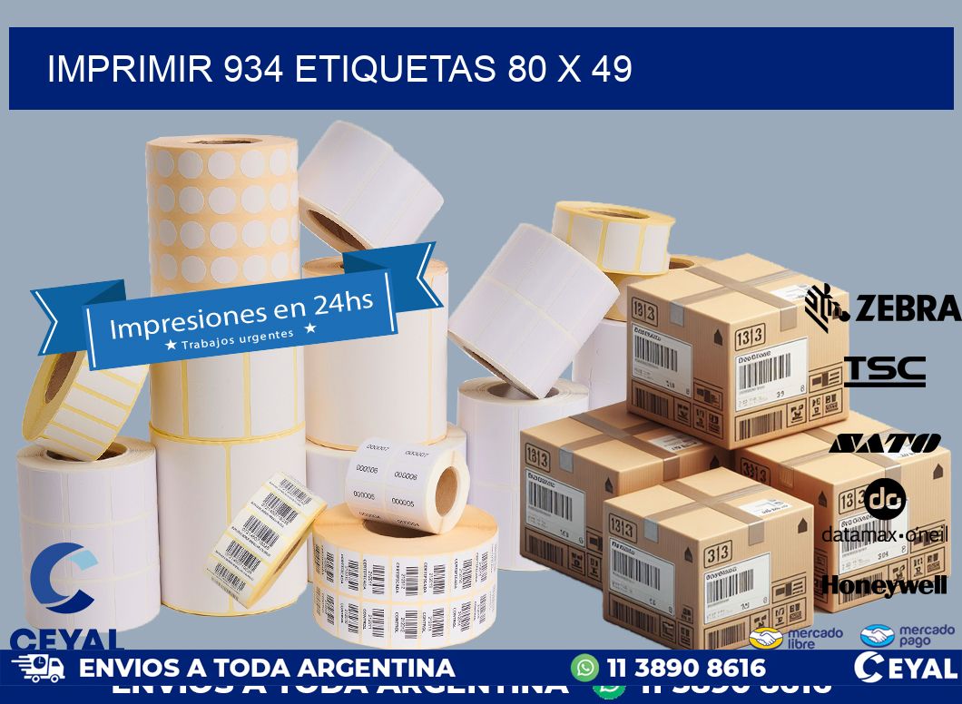 IMPRIMIR 934 ETIQUETAS 80 x 49