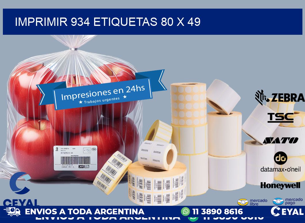 IMPRIMIR 934 ETIQUETAS 80 x 49