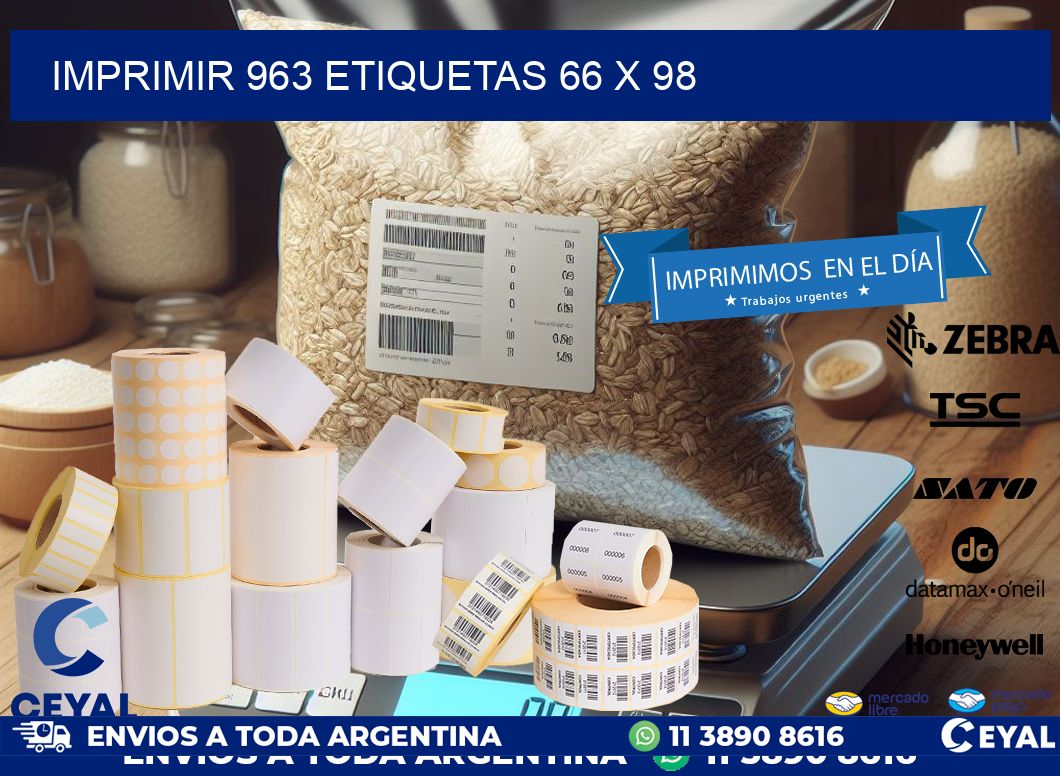 IMPRIMIR 963 ETIQUETAS 66 x 98