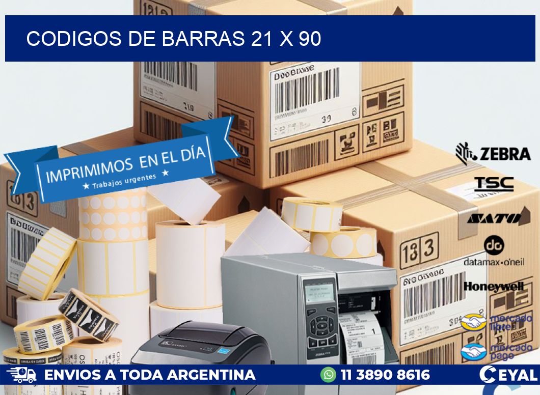 codigos de barras 21 x 90