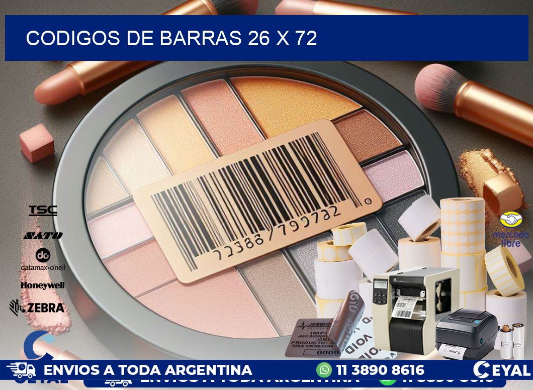 codigos de barras 26 x 72