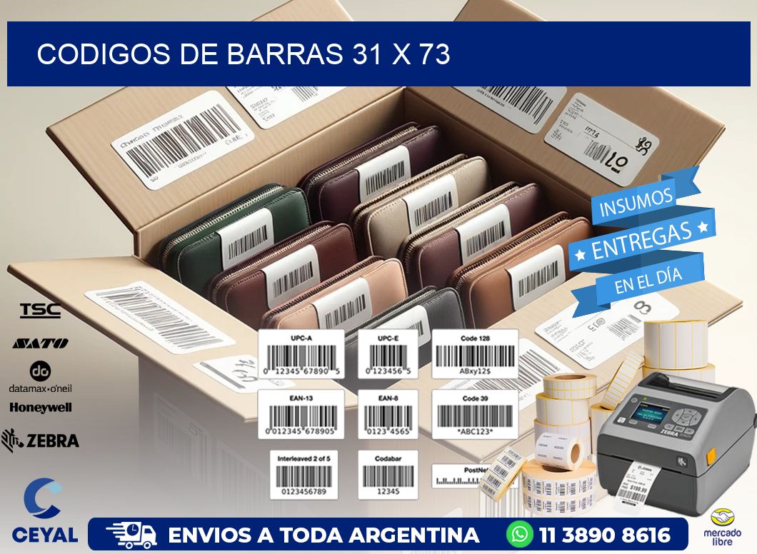 codigos de barras 31 x 73