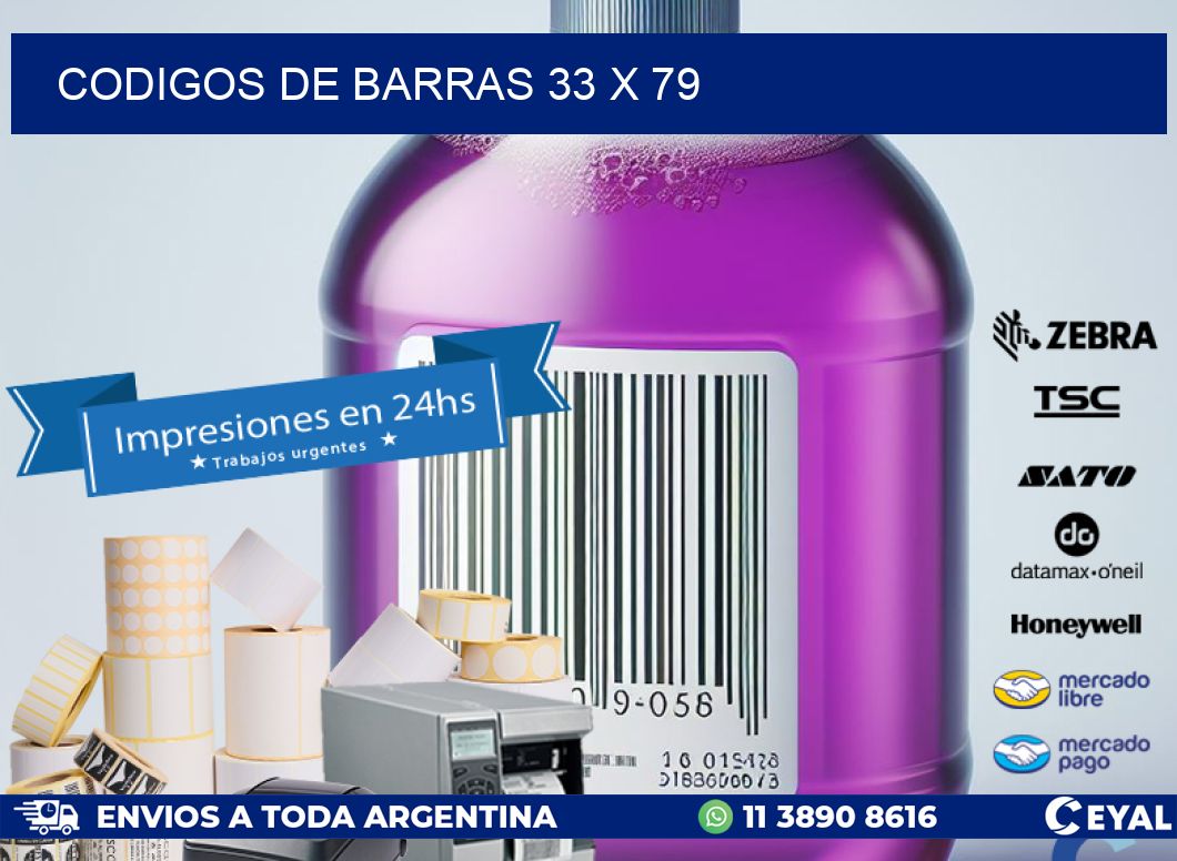 codigos de barras 33 x 79