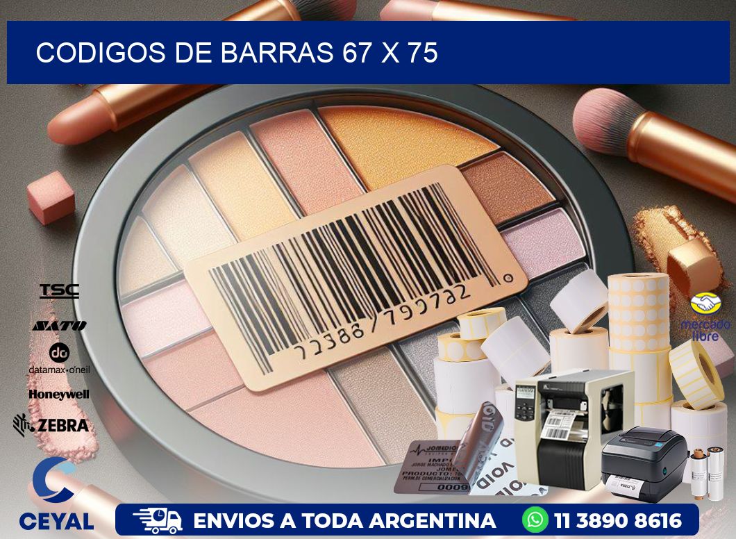 codigos de barras 67 x 75