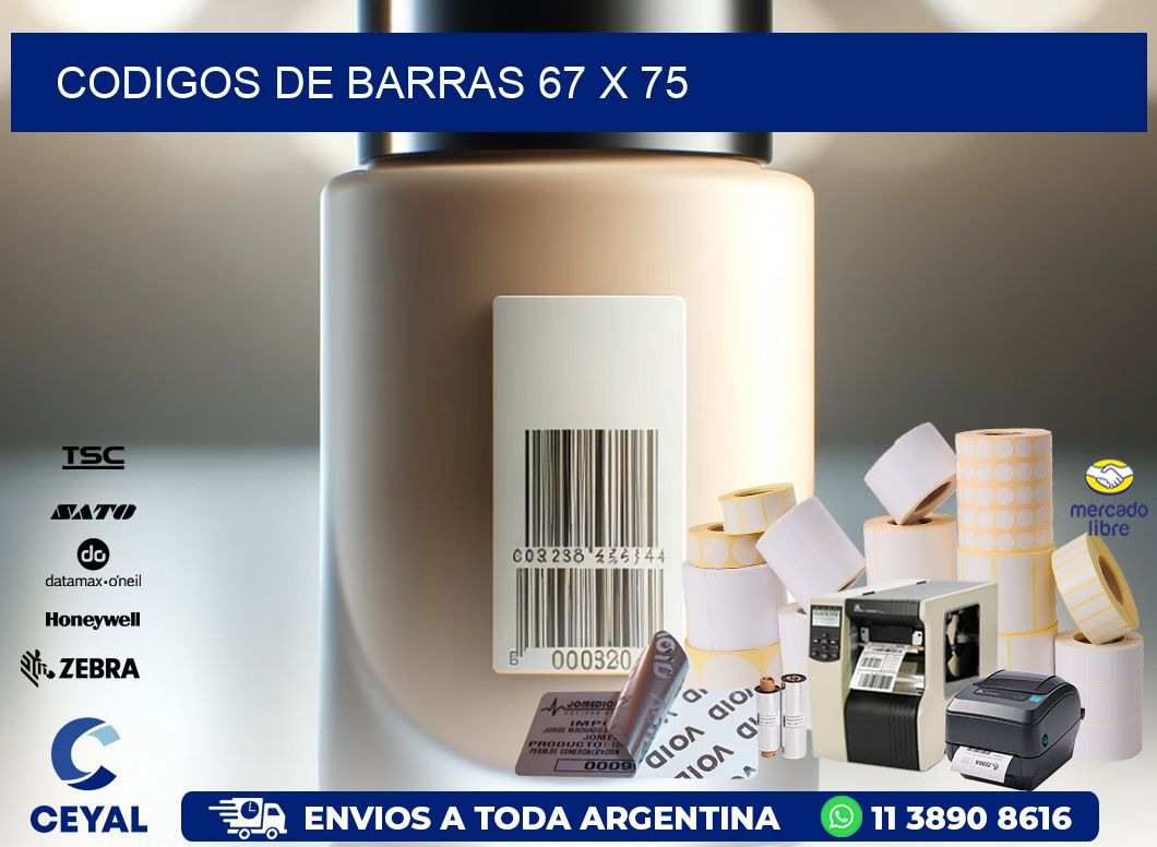 codigos de barras 67 x 75