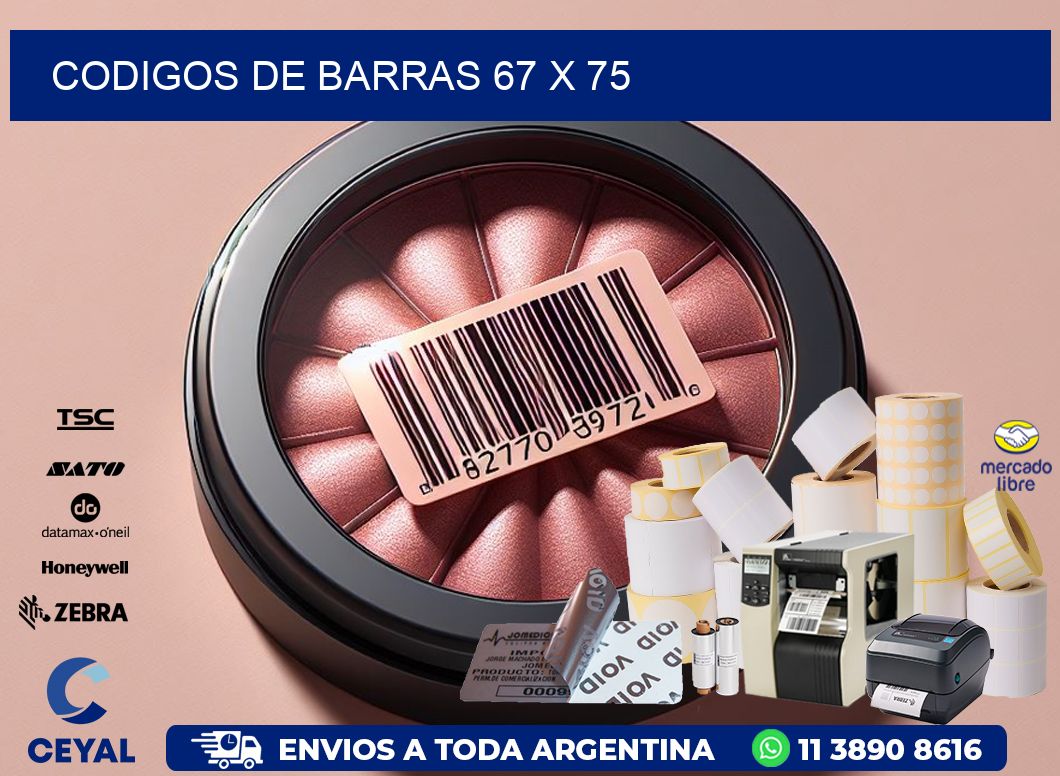 codigos de barras 67 x 75