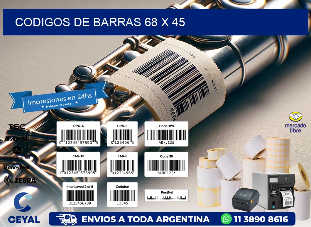 codigos de barras 68 x 45