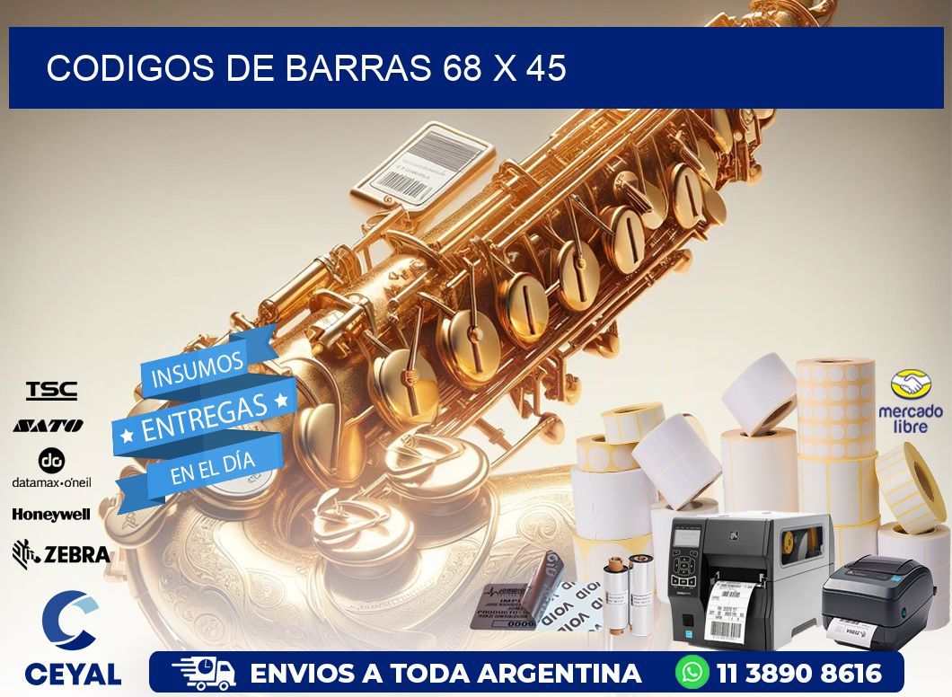 codigos de barras 68 x 45