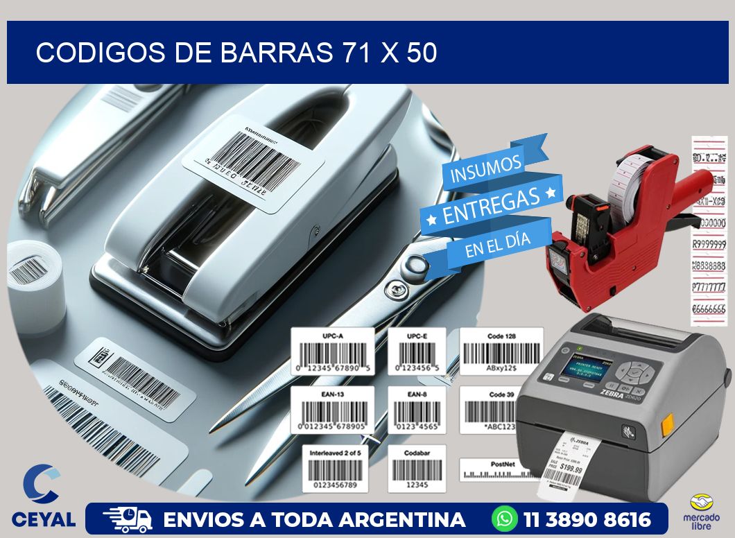 codigos de barras 71 x 50