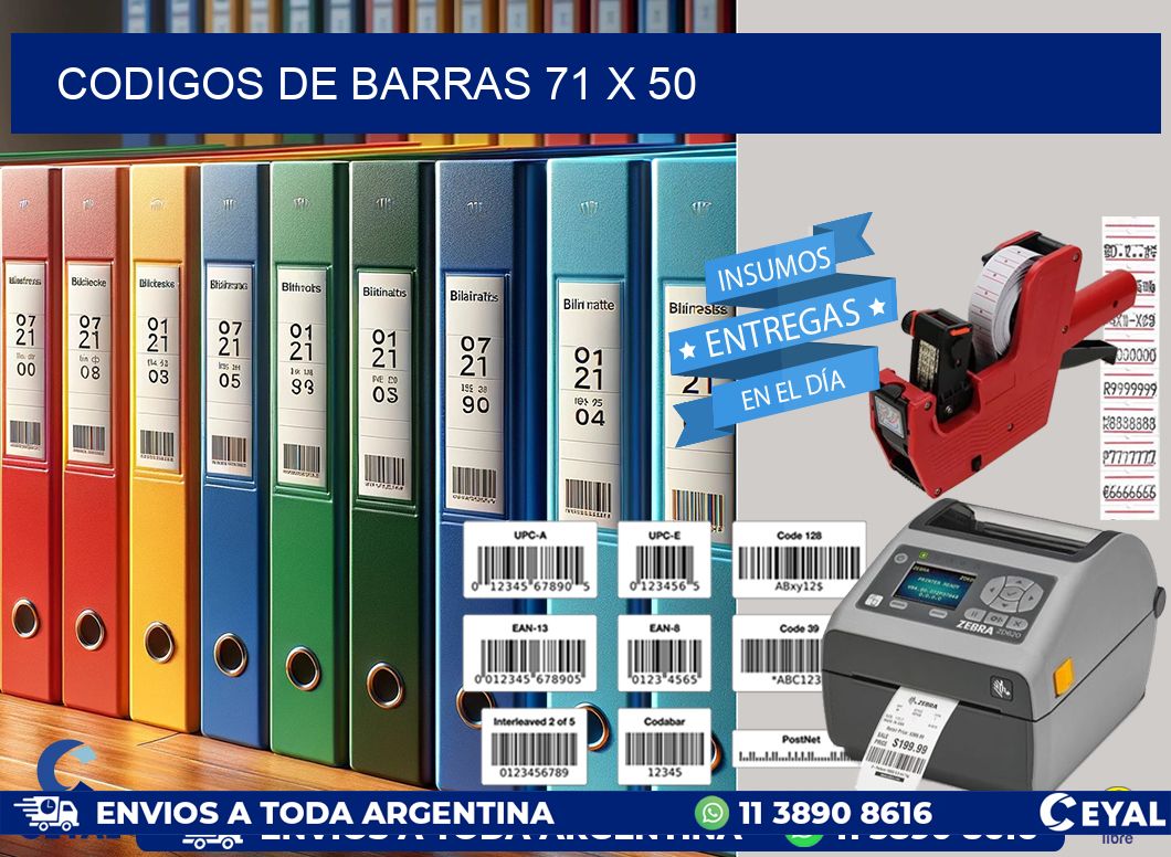 codigos de barras 71 x 50