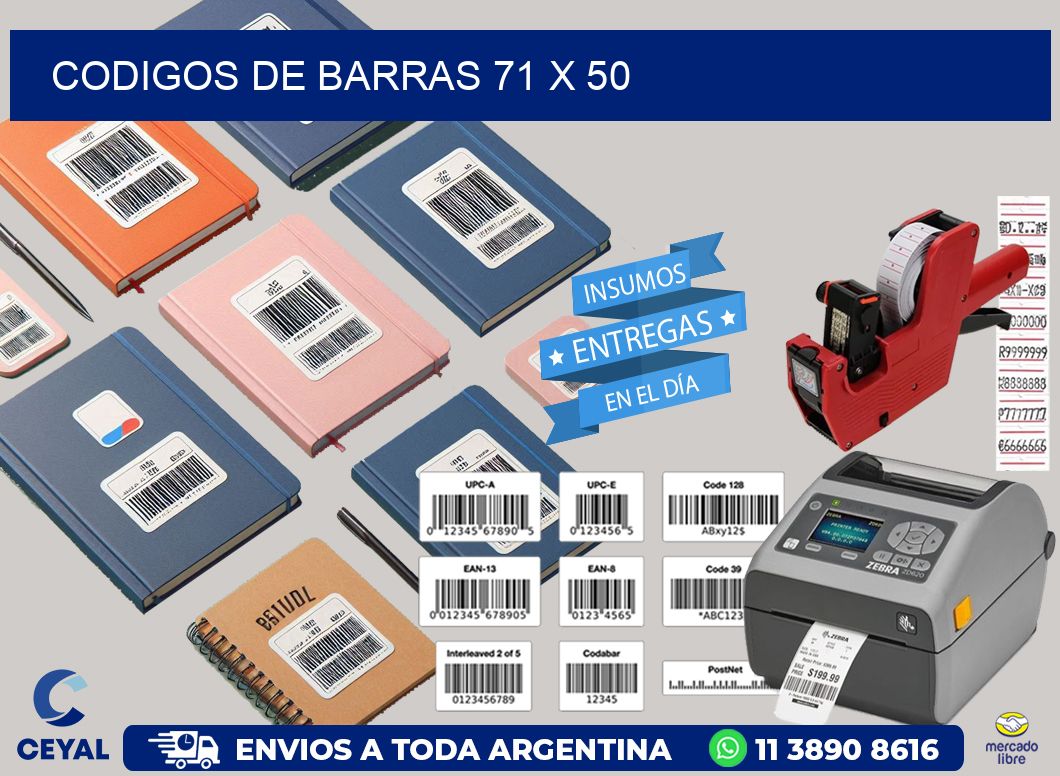 codigos de barras 71 x 50