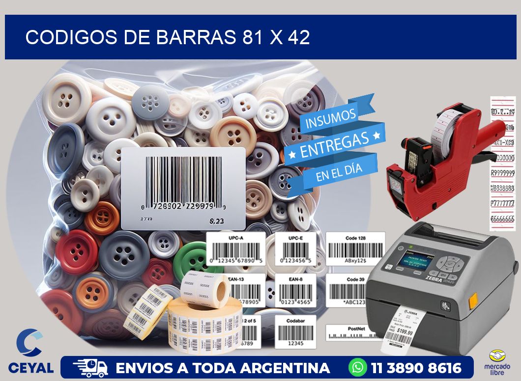 codigos de barras 81 x 42