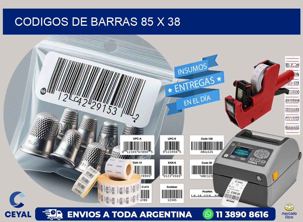 codigos de barras 85 x 38