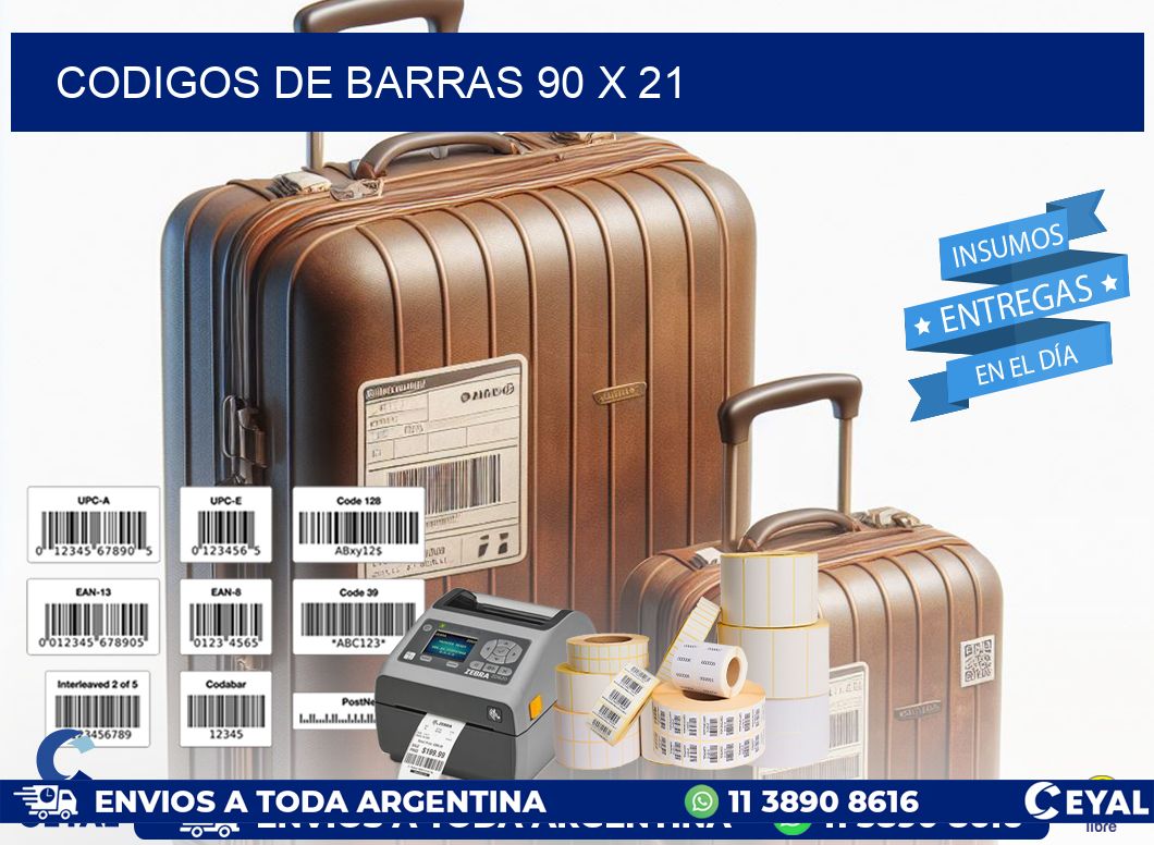 codigos de barras 90 x 21