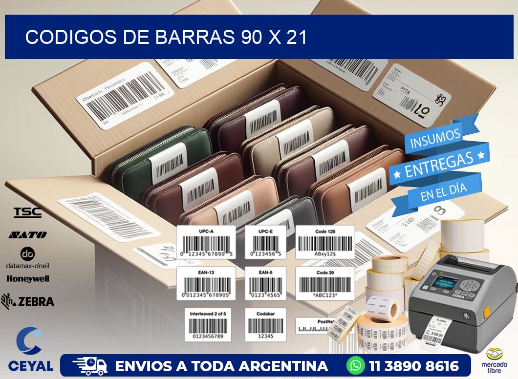 codigos de barras 90 x 21