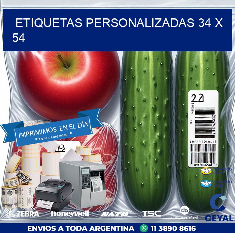 etiquetas personalizadas 34 x 54