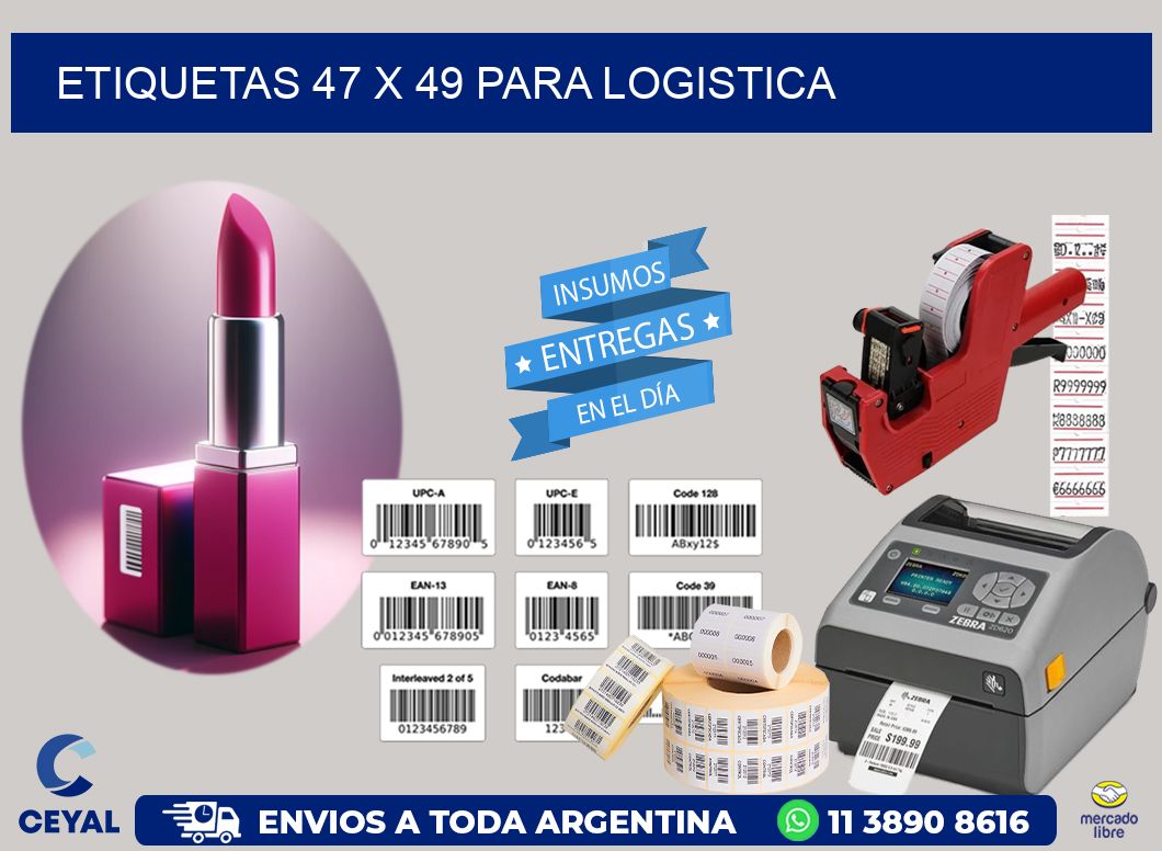 ETIQUETAS 47 x 49 PARA LOGISTICA