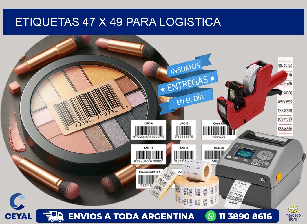 ETIQUETAS 47 x 49 PARA LOGISTICA