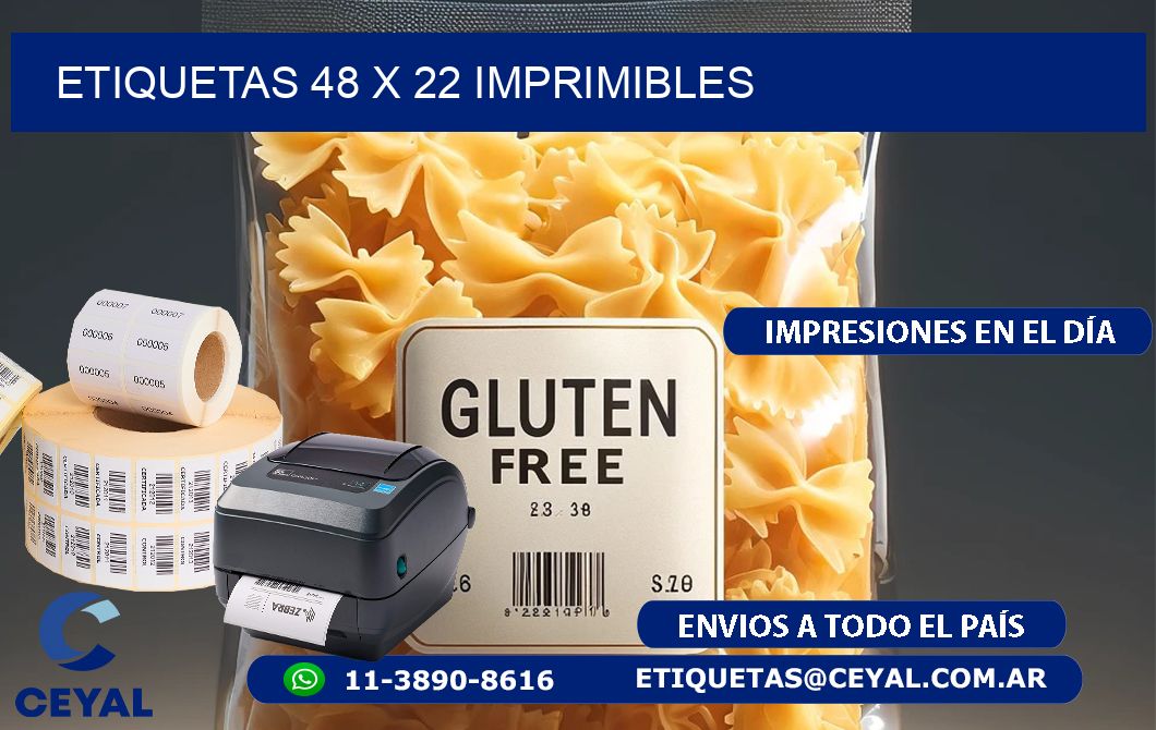 ETIQUETAS 48 x 22 IMPRIMIBLES