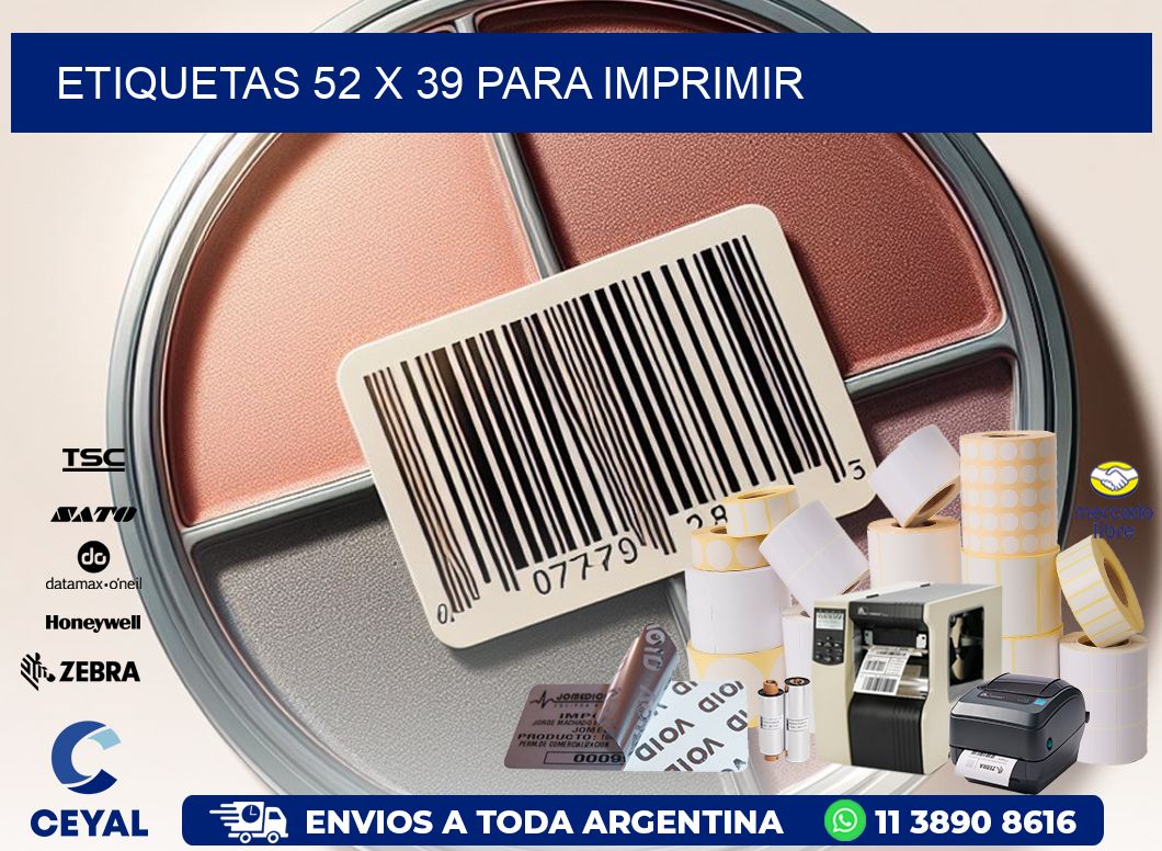 ETIQUETAS 52 x 39 PARA IMPRIMIR