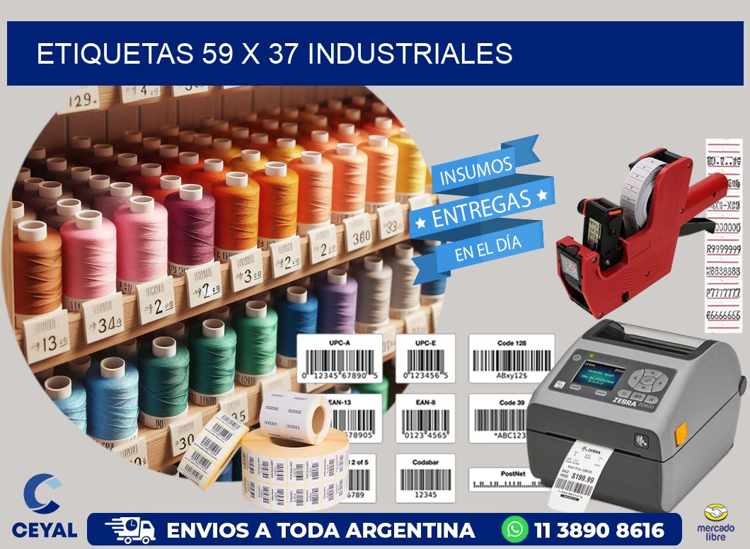 ETIQUETAS 59 x 37 INDUSTRIALES