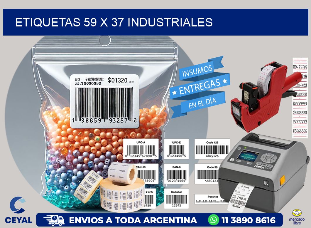 ETIQUETAS 59 x 37 INDUSTRIALES