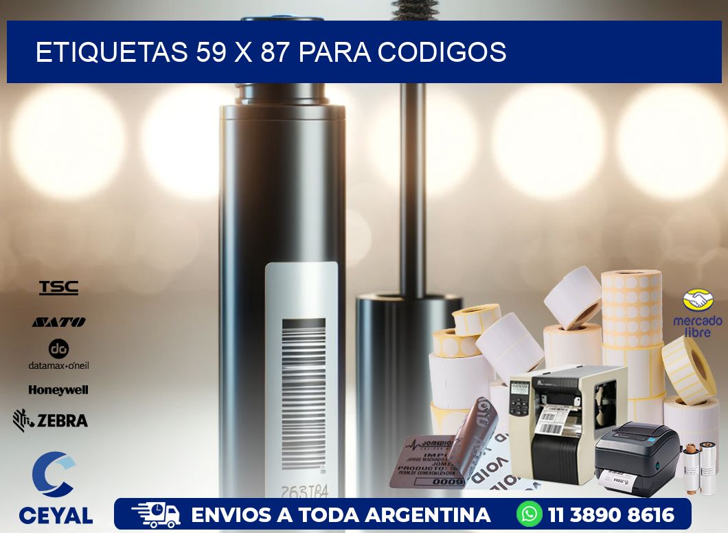 ETIQUETAS 59 x 87 PARA CODIGOS