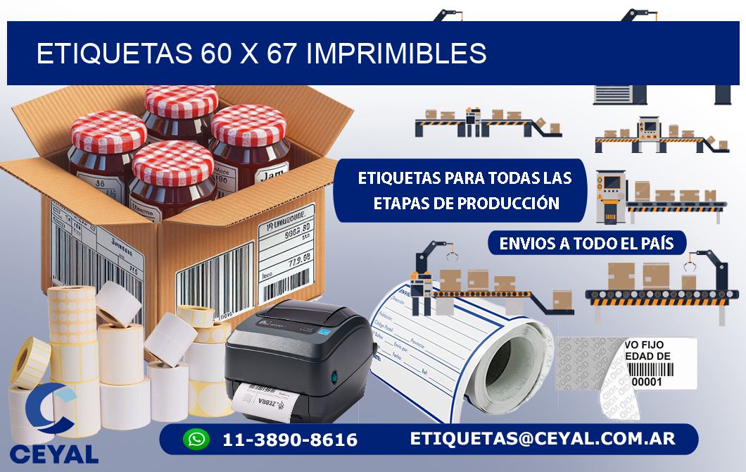 ETIQUETAS 60 x 67 IMPRIMIBLES