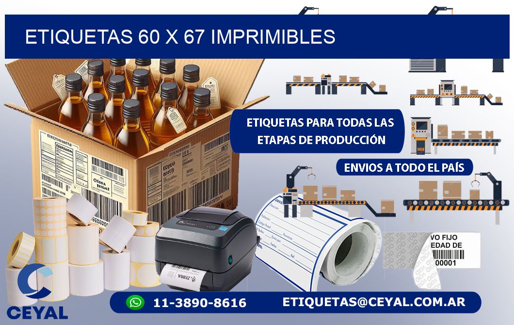ETIQUETAS 60 x 67 IMPRIMIBLES