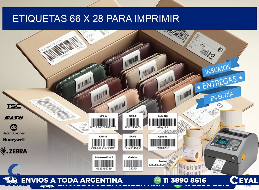 ETIQUETAS 66 x 28 PARA IMPRIMIR