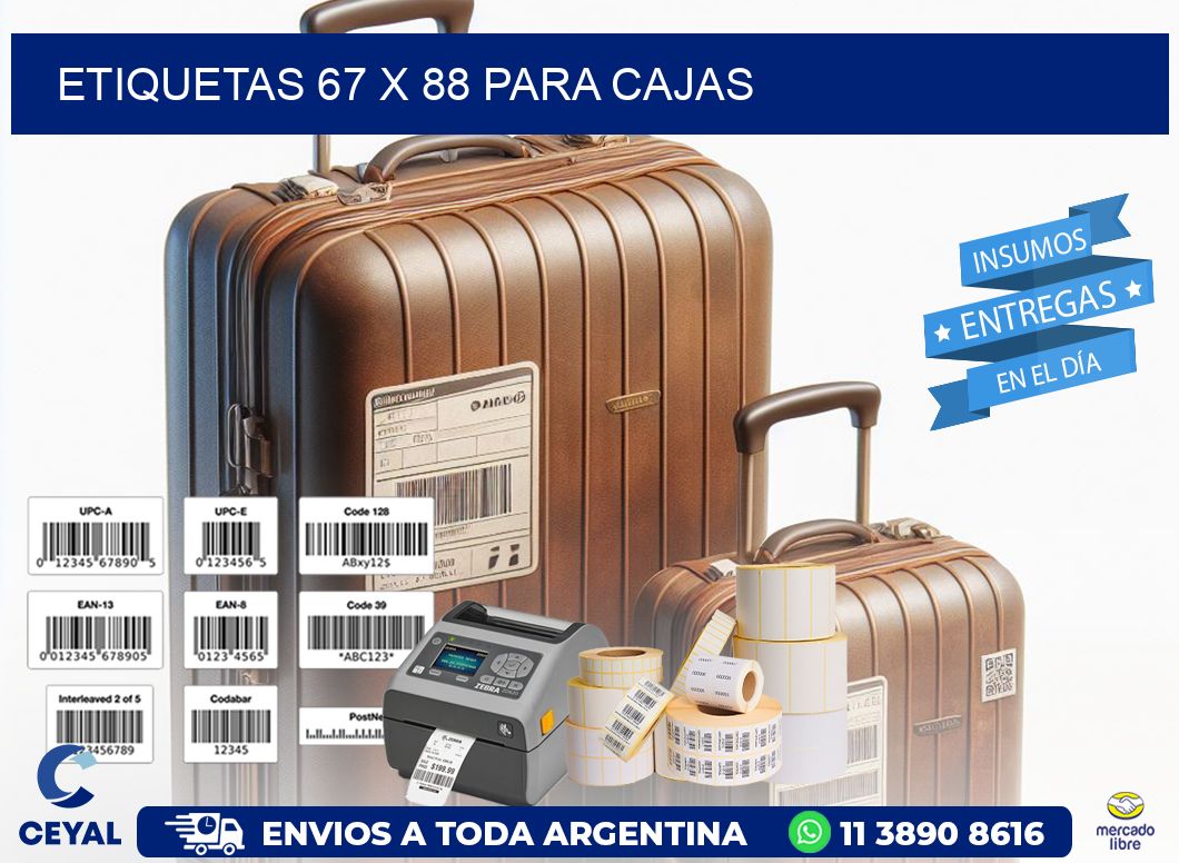 ETIQUETAS 67 x 88 PARA CAJAS