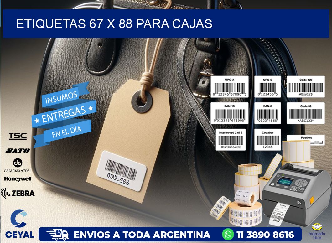 ETIQUETAS 67 x 88 PARA CAJAS