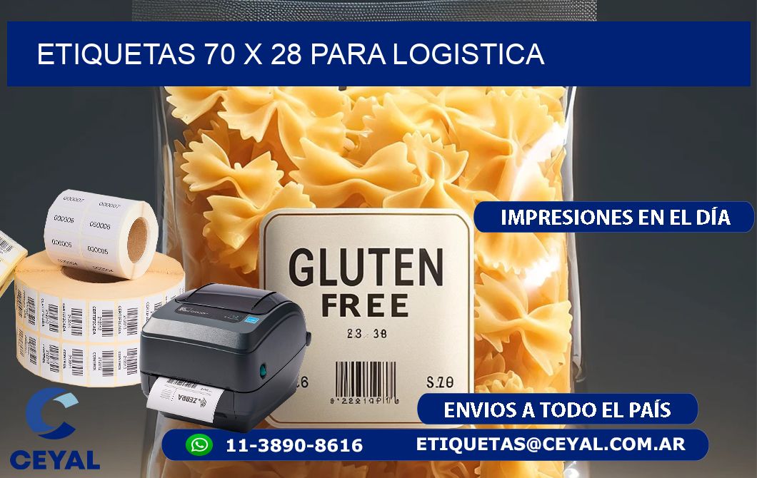 ETIQUETAS 70 x 28 PARA LOGISTICA