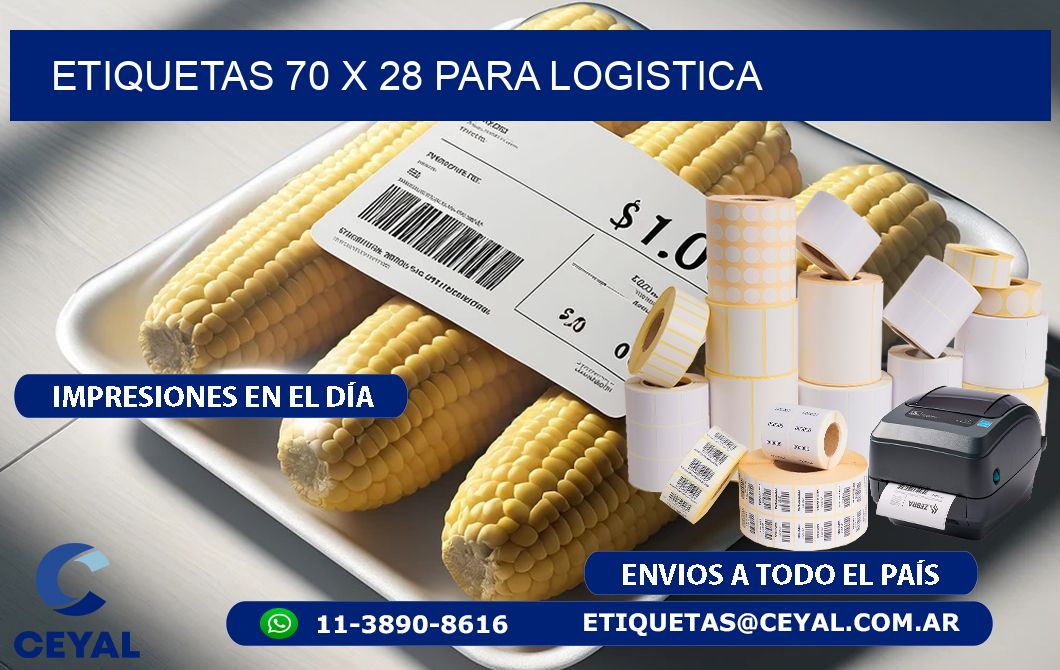 ETIQUETAS 70 x 28 PARA LOGISTICA