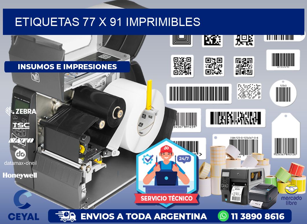 ETIQUETAS 77 x 91 IMPRIMIBLES