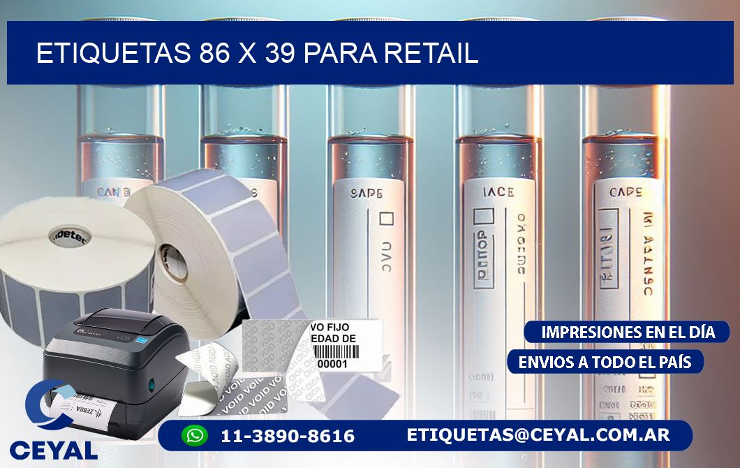ETIQUETAS 86 x 39 PARA RETAIL