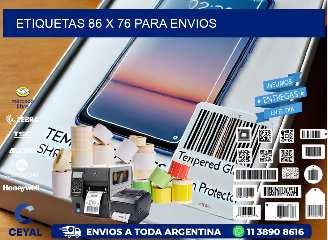 ETIQUETAS 86 x 76 PARA ENVIOS