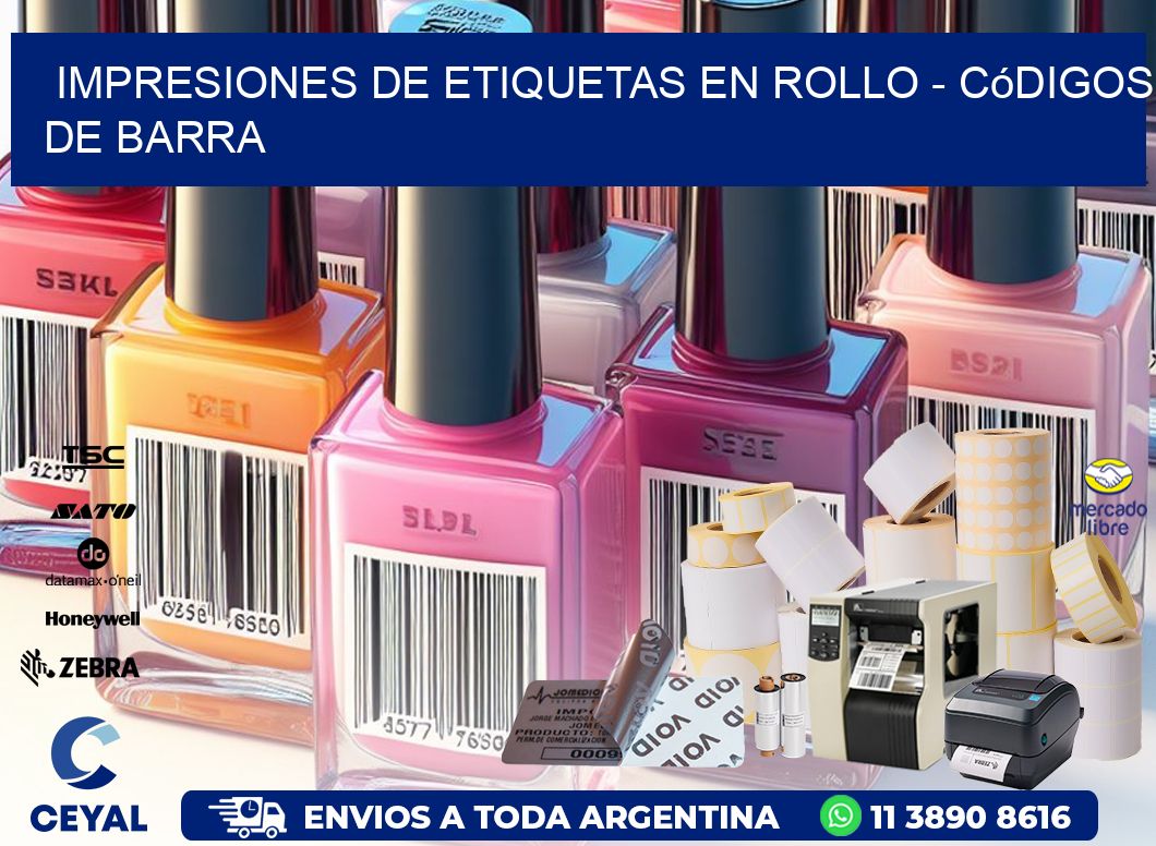 IMPRESIONES DE ETIQUETAS EN ROLLO - Códigos de barra